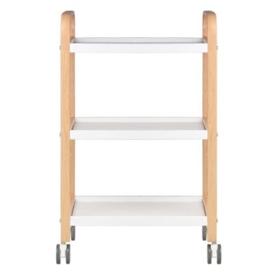 Professional cosmetology trolley HS09 metal and wood imitation