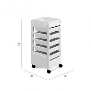 Professional barber and hair stilist trolley REM UK STUDIO 4 Professional barber and hair stilist trolley REM UK STUDIO 4