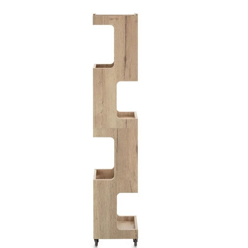 Professional hairdressing trolley - display stand ESSE, light wood color 6 Professional hairdressing trolley - display stand ESSE, light wood color 6