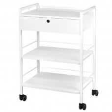 GIOVANNI CLASSIC 1019A professional cosmetic trolley, white color