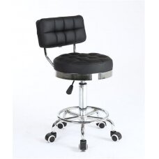 Masters chair for beauty salons and cosmetologists with backrest HC636, black color