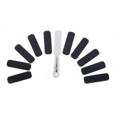 Professional metal foot scrubbing paddle with replaceable disposable blades
