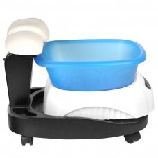 Professional pedicure bath AZZURRO with massage function and wheeled tray