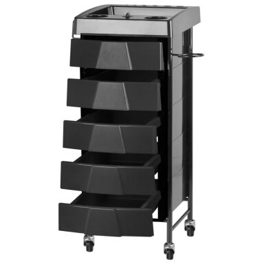 Professional GABBIANO 008 hairdresser's trolley, black MOD008 Professional GABBIANO 008 hairdresser's trolley, black MOD008