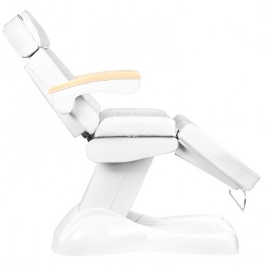 Profesionali elektrinė kosmetologinė kušėtė-krėslas LUX, baltos spalvos (3 varikliai) 12