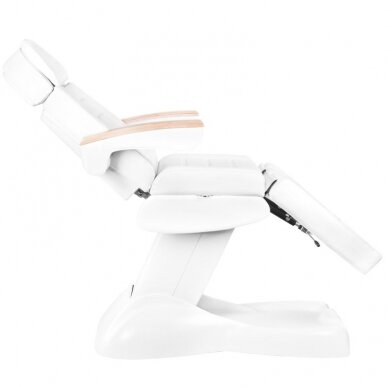 Profesionali elektrinė podologinė kėdė pedikiūro procedūroms LUX, balta (3 motorai) 11