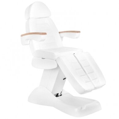 Profesionali elektrinė podologinė kėdė pedikiūro procedūroms LUX, balta (3 motorai) 3