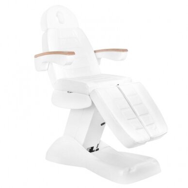 Profesionali elektrinė podologinė kėdė pedikiūro procedūroms LUX, balta (3 motorai) 5