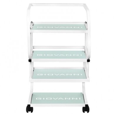 GIOVANNI CLASSIC 1012 professional cosmetology trolley, white color 5