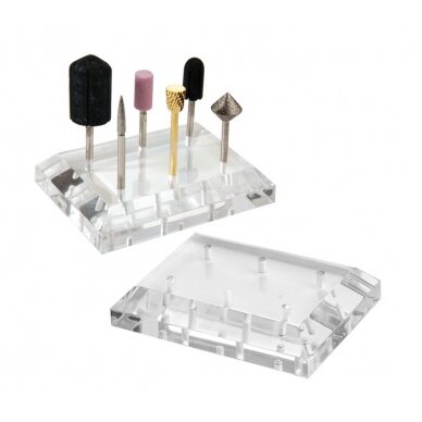 Tray for assembling nail drill bits Tray for assembling nail drill bits