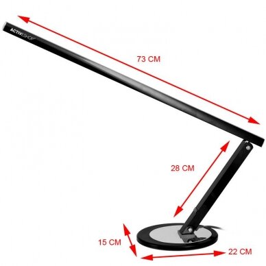 Professional desk lamp for manicure SLIM 20 w, black 1