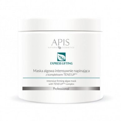 APIS NATURAL EXPRESS LIFTING strong firming alginate face mask with TENS'UP complex, 250 g. APIS NATURAL EXPRESS LIFTING strong firming alginate face mask with TENS'UP complex, 250 g.