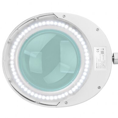 ELEGANTE RED LINE profesionali kosmetologinė lempa-lupa 6025 60 LED SMD 5D (tvirtinama prie paviršių), baltos spalvos 1