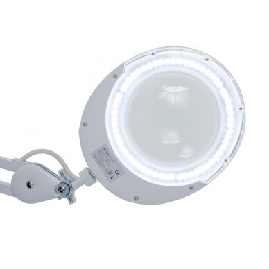 ELEGANTE profesionali kosmetologinė lempa-lupa 6025 60 LED SMD 5D (tvirtinama prie paviršių), baltos spalvos