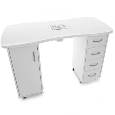 Профессиональный маникюрный стол MOD 2027 с пылесборником и емкими шкафчиками 3
