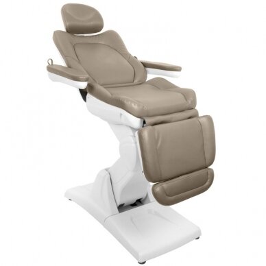 Professional electric cosmetology chair AZZURRO 870 (3 motors), cappuccino color 11