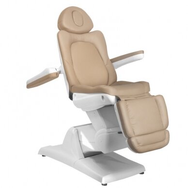 Professional electric cosmetology chair AZZURRO 870 (3 motors), cappuccino color 2