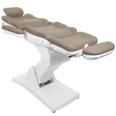 Professional electric cosmetology chair AZZURRO 870 (3 motors), cappuccino color 9