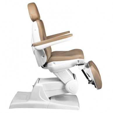 Профессиональная электрическая подологическая кушетка-кресло для процедур педикюра AZZURRO 870S PEDI (3 мотора), цвета капучино 10