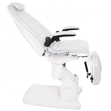 Profesionali elektrinė podologinė kėdė- lova-gultas pedikiūro procedūroms AZZURRO 709A (3 varikliai), baltos spalvos 4