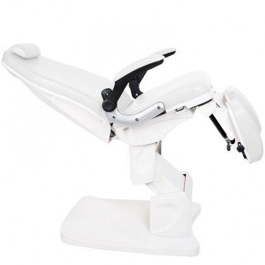 Professional electric podiatric chair-bed-bed for pedicure procedures AZZURRO 709A (3 motors), white 5