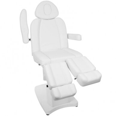 Profesionali elektrinė podologinė kėdė pedikiūro procedūroms AZZURRO 708AS PEDI  (3 varikliai), baltos spalvos 3