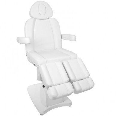 Profesionali elektrinė podologinė kėdė pedikiūro procedūroms AZZURRO 708AS PEDI  (3 varikliai), baltos spalvos 5