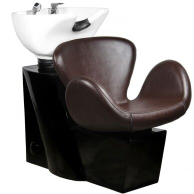 Professional hairdressing sink AMSTERDAM, brown color