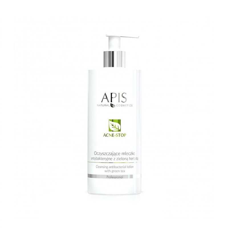 APIS ACNE-STOP antibakterinis valomasis pienelis nuo spuogų su žaliąja arbata, 500 ml APIS ACNE-STOP antibakterinis valomasis pienelis nuo spuogų su žaliąja arbata, 500 ml