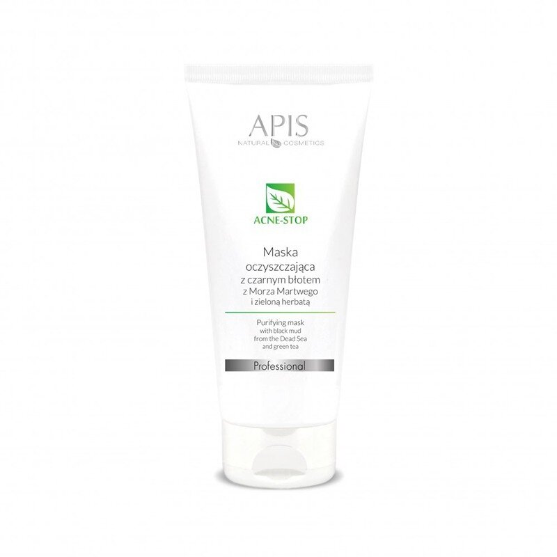 APIS ACNE-STOP valomoji veido odos kaukė su juodaisiais dumbliais ir žaliosios arbatos ekstraktais, 200 ml
