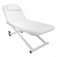 Profesionalus elektrinis masažo stalas-gultas AZZURRO 329E (1 variklis), baltos spalvos