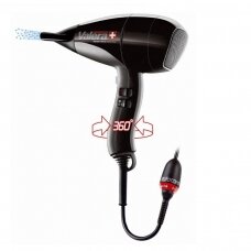 Professional hair dryer VALERA SWISS NANO 9200 AND ONIC BLACK ROTOCORD