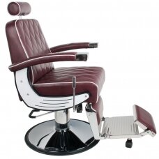 Profesionali barberio kėdė kirpykloms ir grožio salonams GABBIANO IMPERIAL, bordinės spalvos
