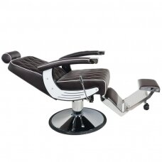 Professional barbers and beauty salons haircut chair GABBIANO IMPERIAL, brown color