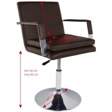 Профессиональное парикмахерское кресло GABBIANO 049, коричневого цвета