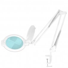 Профессиональная светодиодная лампа лупа MOONLIGHT 8013/6, крепится к поверхностям, белого цвета