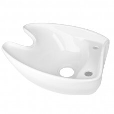 GABBIANO spare misa for haidressers sink, white color