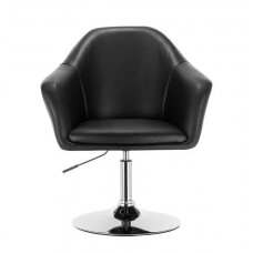 Beauty salons and beauticians stool HC547, black eco-leather