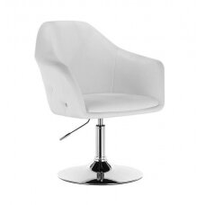 Кресло для салона красоты со стабильным основанием HC547, белый цвет