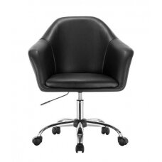 Beauty salons and beauticians stool HC547K, black eco-leather