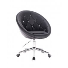 Beauty salons and beauticians stool HC8516CK, black eco-leather