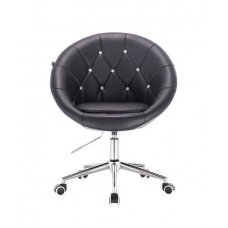 Beauty salons and beauticians stool HC8516CK, black eco-leather