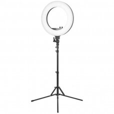 Профессиональная лампа для визажистов LED RING LIGHT подставка + держатель для телефона + управление светом 18" (48w)