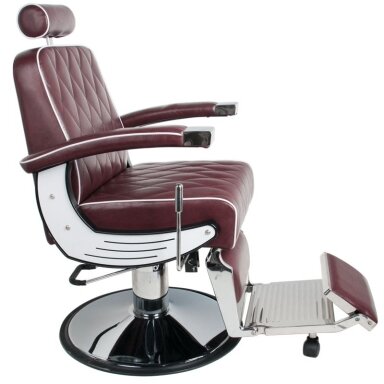 Professional barbers and beauty salons haircut chair GABBIANO IMPERIAL, burgundy color Professional barbers and beauty salons haircut chair GABBIANO IMPERIAL, burgundy color