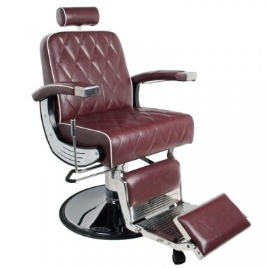 Professional barbers and beauty salons haircut chair GABBIANO IMPERIAL, burgundy color Professional barbers and beauty salons haircut chair GABBIANO IMPERIAL, burgundy color