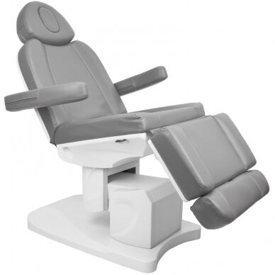 Profesionali elektrinė kosmetologinė kėdė AZZURRO 708A  (4 varikliai), pilkos spalvos