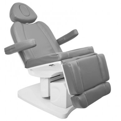 Professional electric cosmetology chair AZZURRO 708A (4 motors), gray color 1