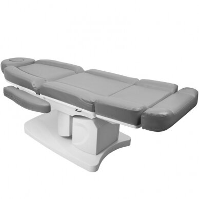 Профессиональное электрическое косметологическое кресло кровать AZZURRO 708A (4 мотора), серое 3