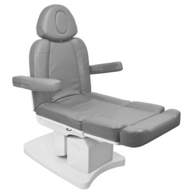 Профессиональное электрическое косметологическое кресло кровать AZZURRO 708A (4 мотора), серое 4