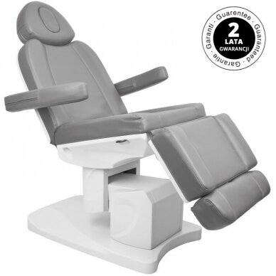 Professional electric cosmetology chair AZZURRO 708A (4 motors), gray color 9